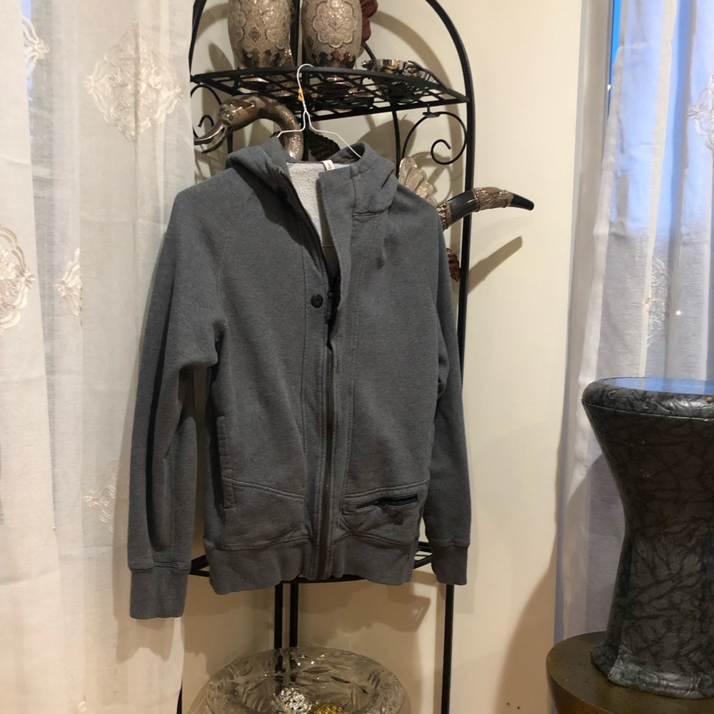 Grey zip up